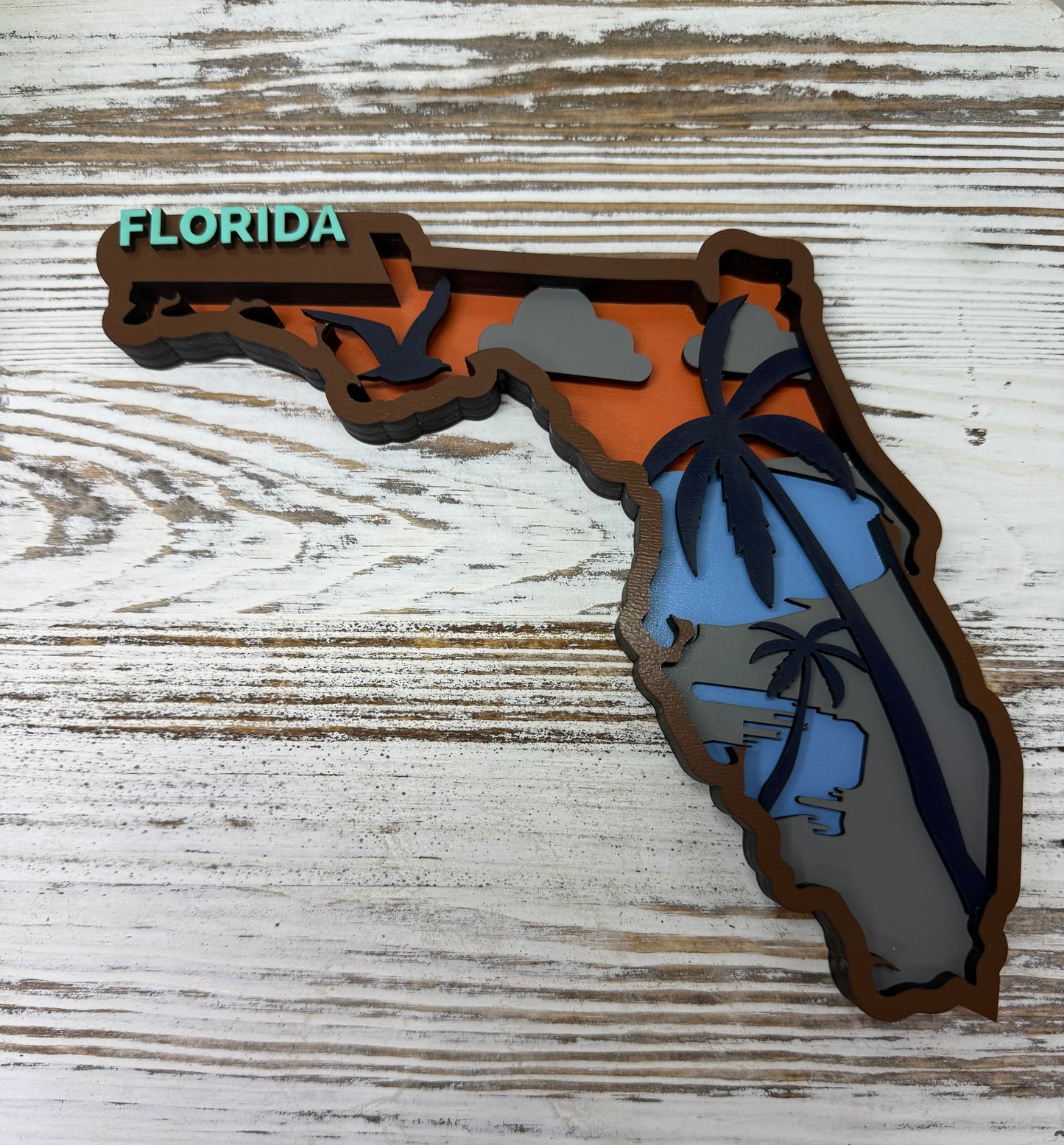 Florida Layered Wood Display