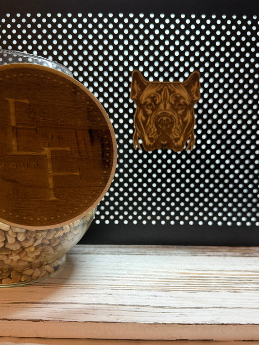 American Bully -Dog Laser Engraved Wood Magnet
