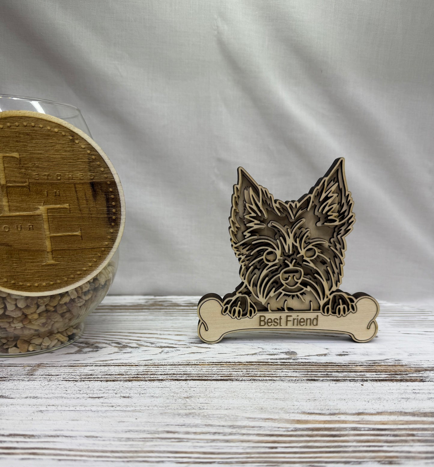 Yorkie Best Friend Multilayer Cut