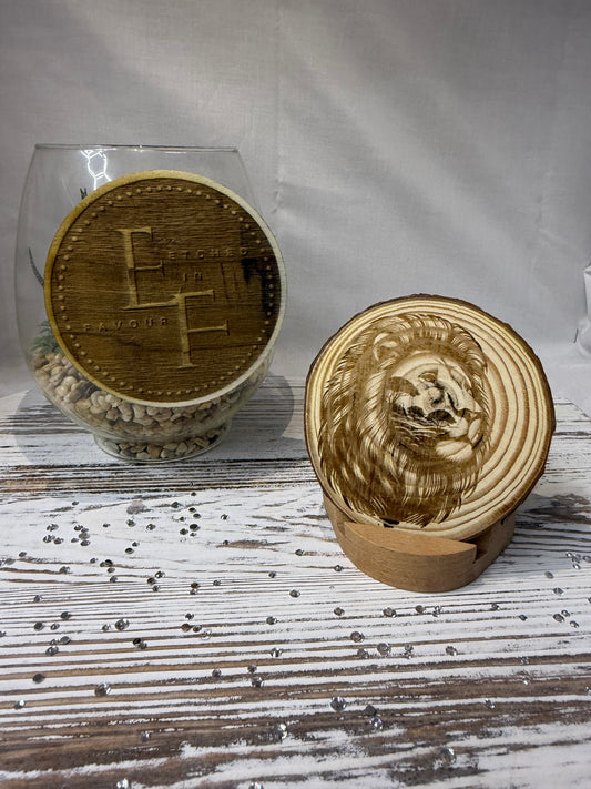 Lion of Judah Laser Engraved Wood Decor
