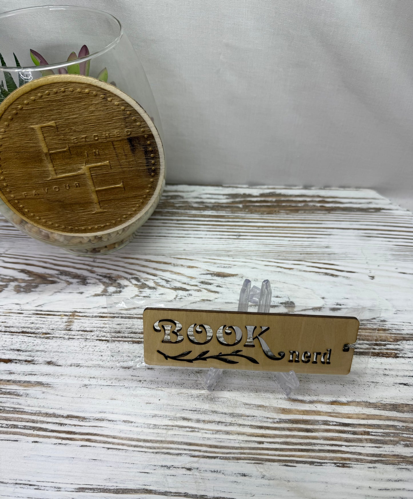 Book Nerd Bookmark - Laser Cut