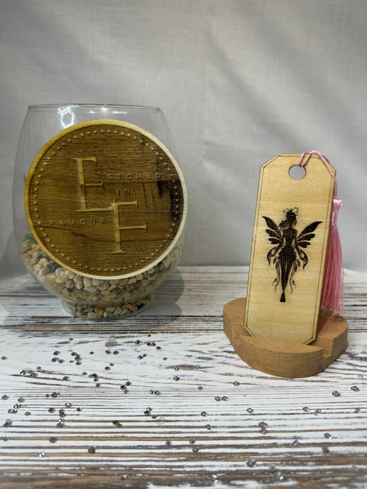 Fairy - Laser Engraved Wood Bookmark