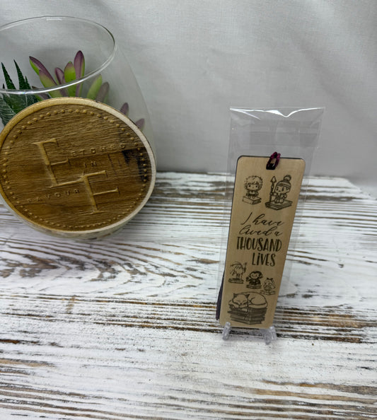 I have Lived a Thousand Lives Bookmark - Laser Engraved