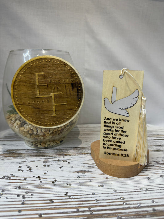 Custom Laser Engraved Wood Bookmark