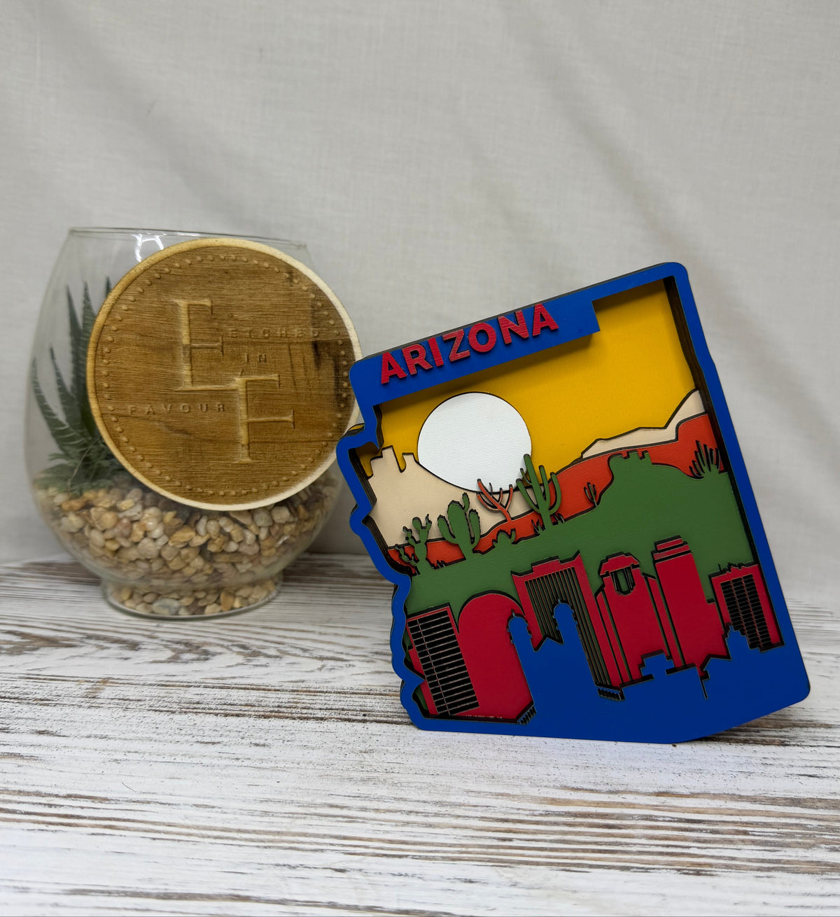 Arizona Layered Wood Display
