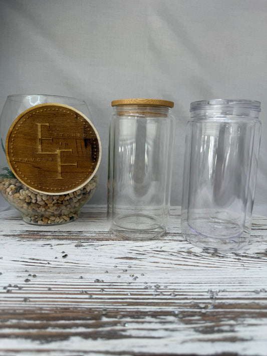 Custom Blank Snow Globe Tumbler - Glass/Acrylic