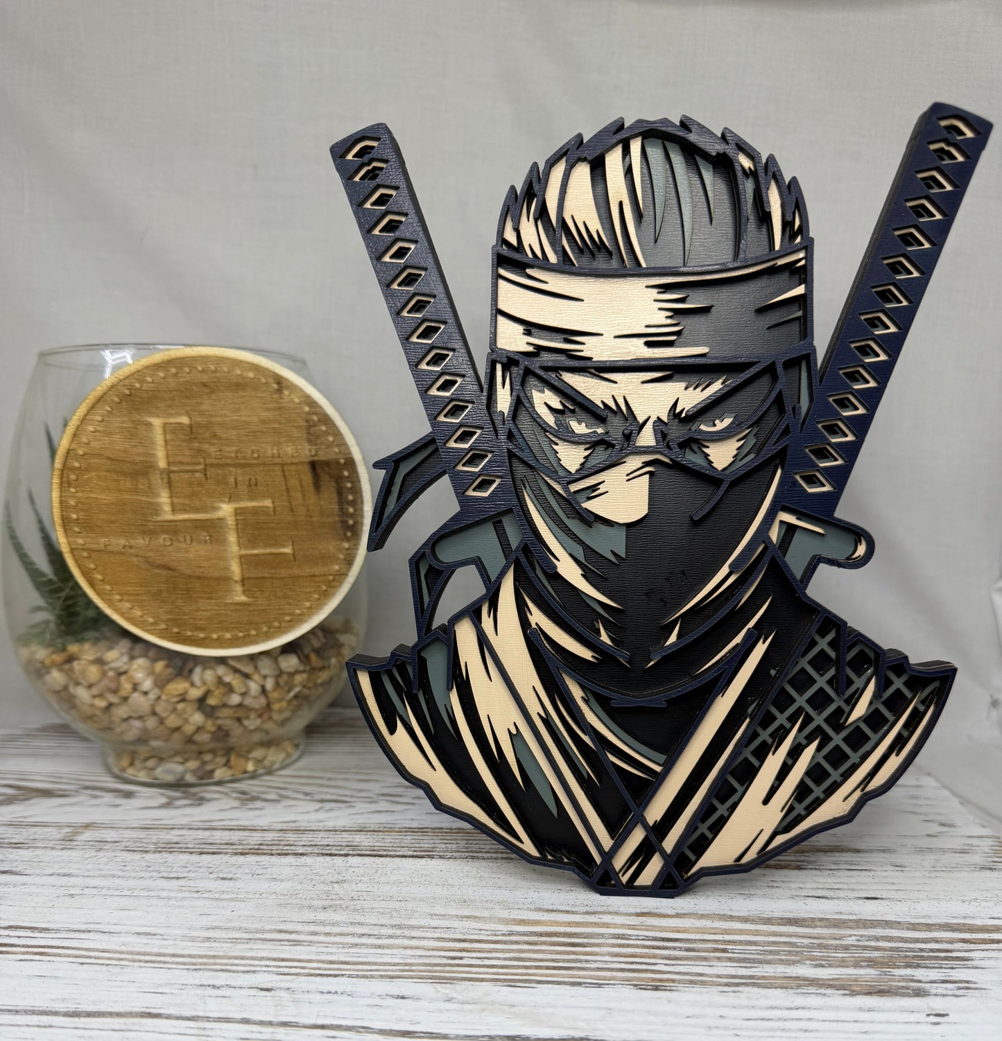 Ninja Multilayer Wood Decor