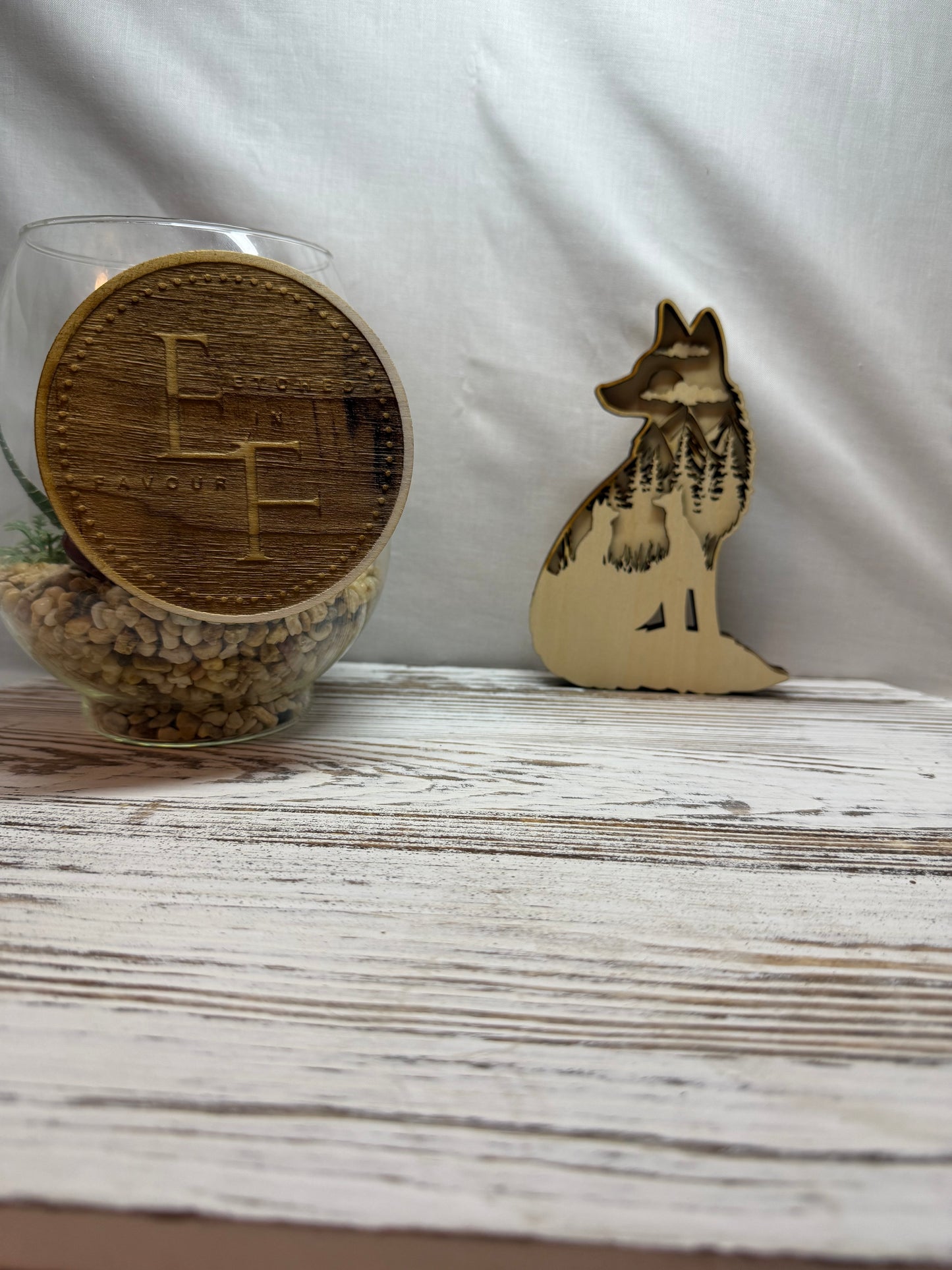 Fox Multilayer Laser Cut Home Decor