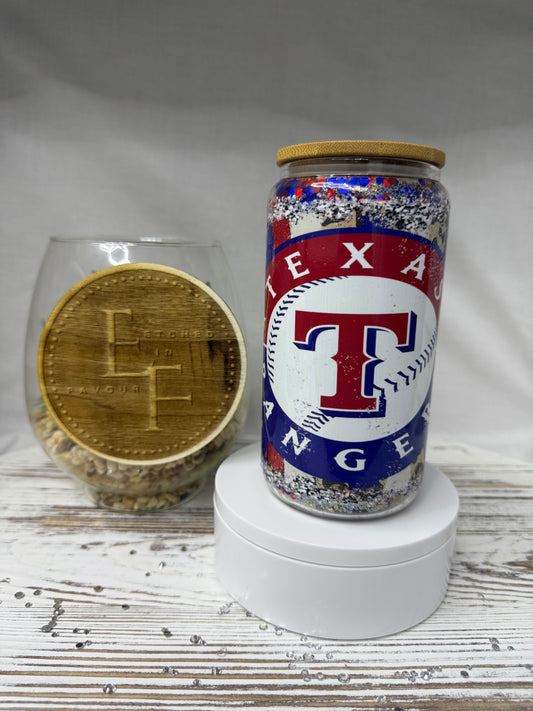Texas Baseball Snow Globe Tumbler