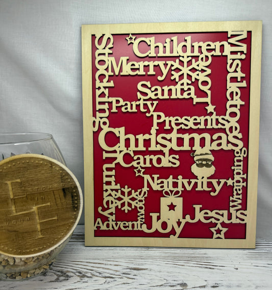 Words of Christmas Wall Art