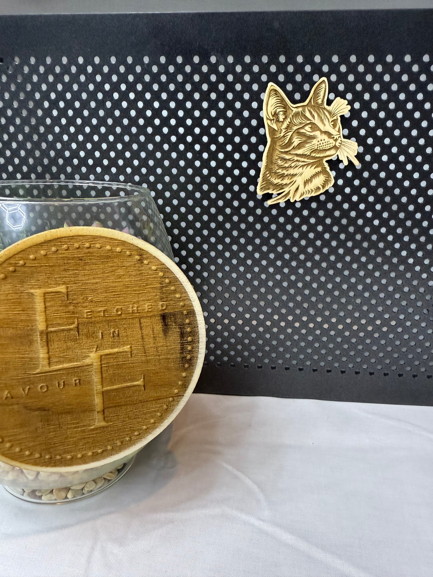 Egyptian Mau - Cat Laser Engraved Wood Magnet