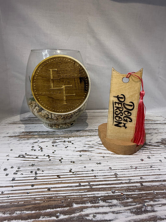 Dog Person - Laser Engraved Wood Bookmark