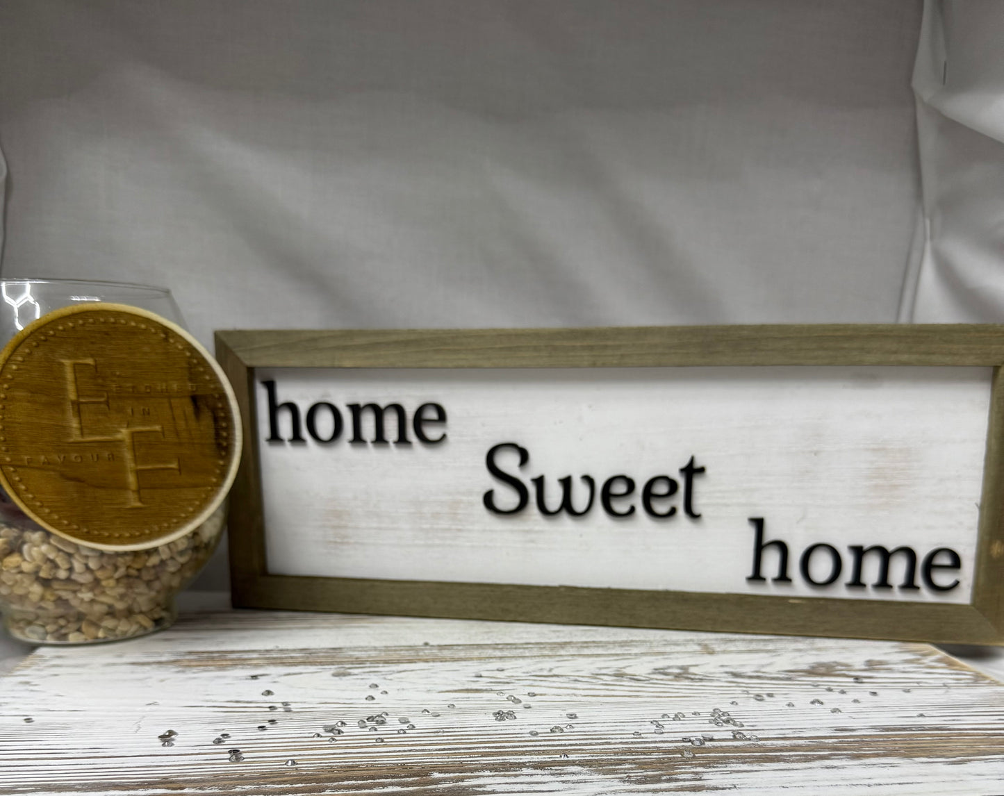 Home Sweet Home – Framed Wood Sign
