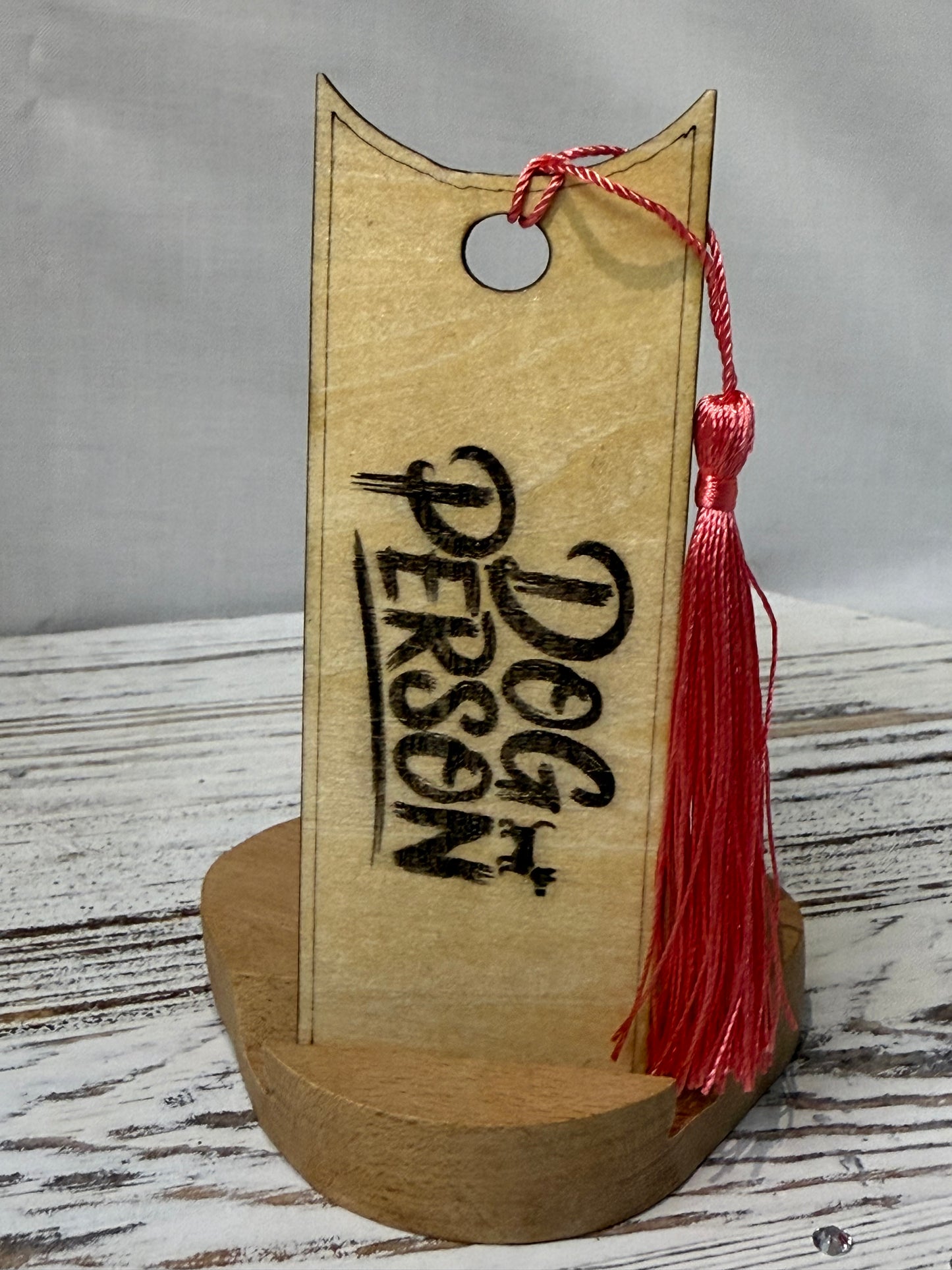 Dog Person - Laser Engraved Wood Bookmark