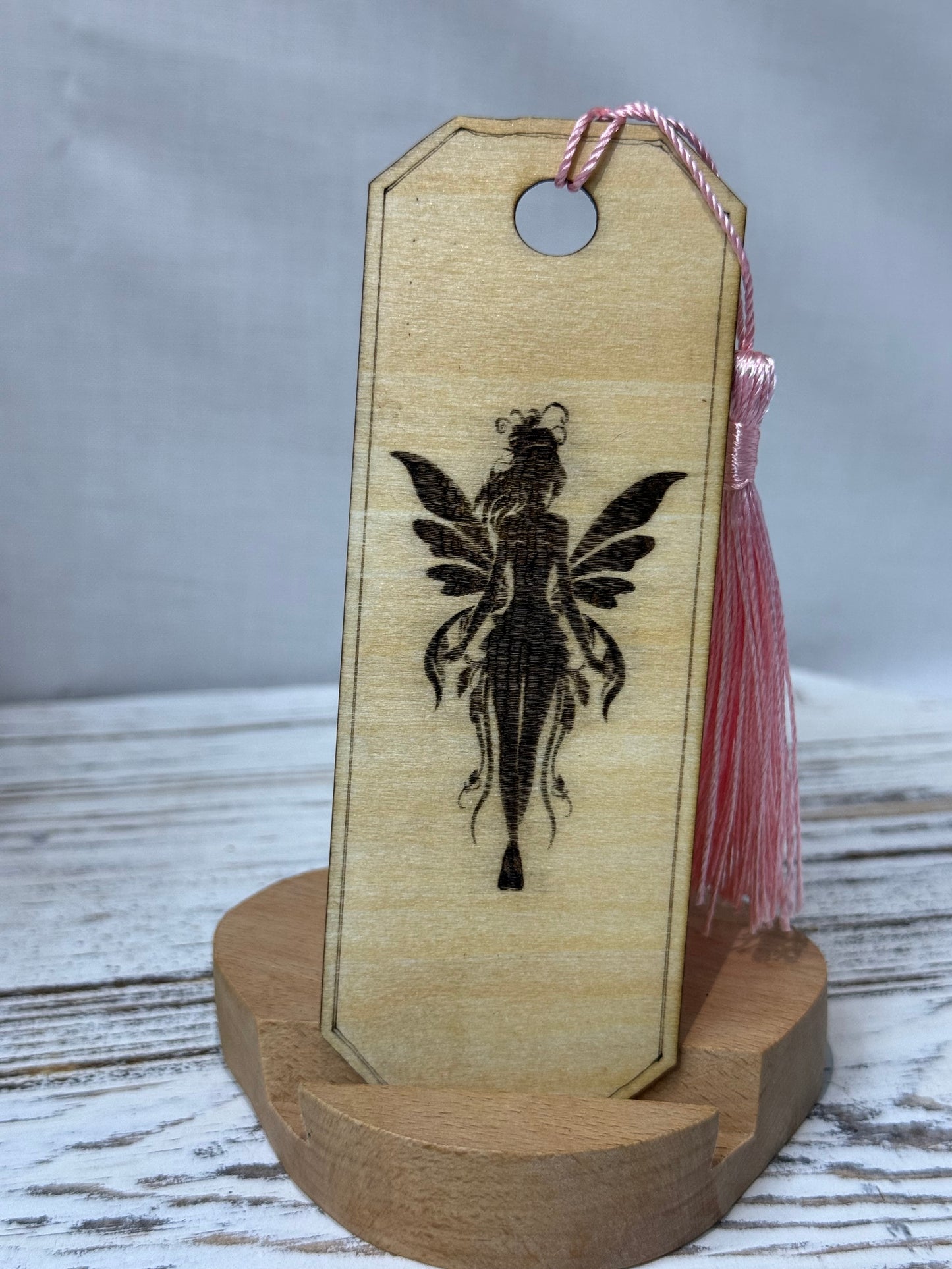 Fairy - Laser Engraved Wood Bookmark