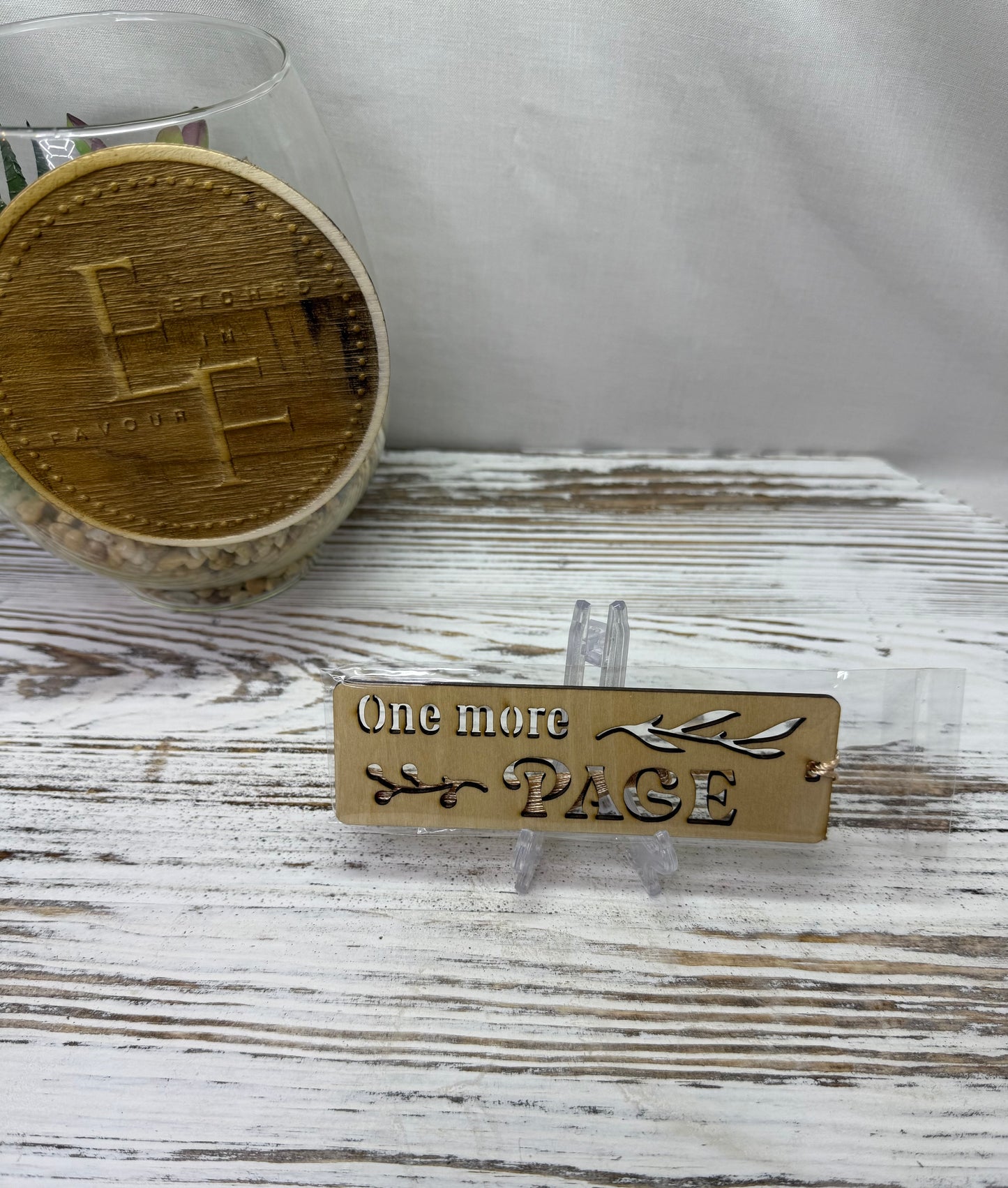 One More Page Bookmark - Laser Cut