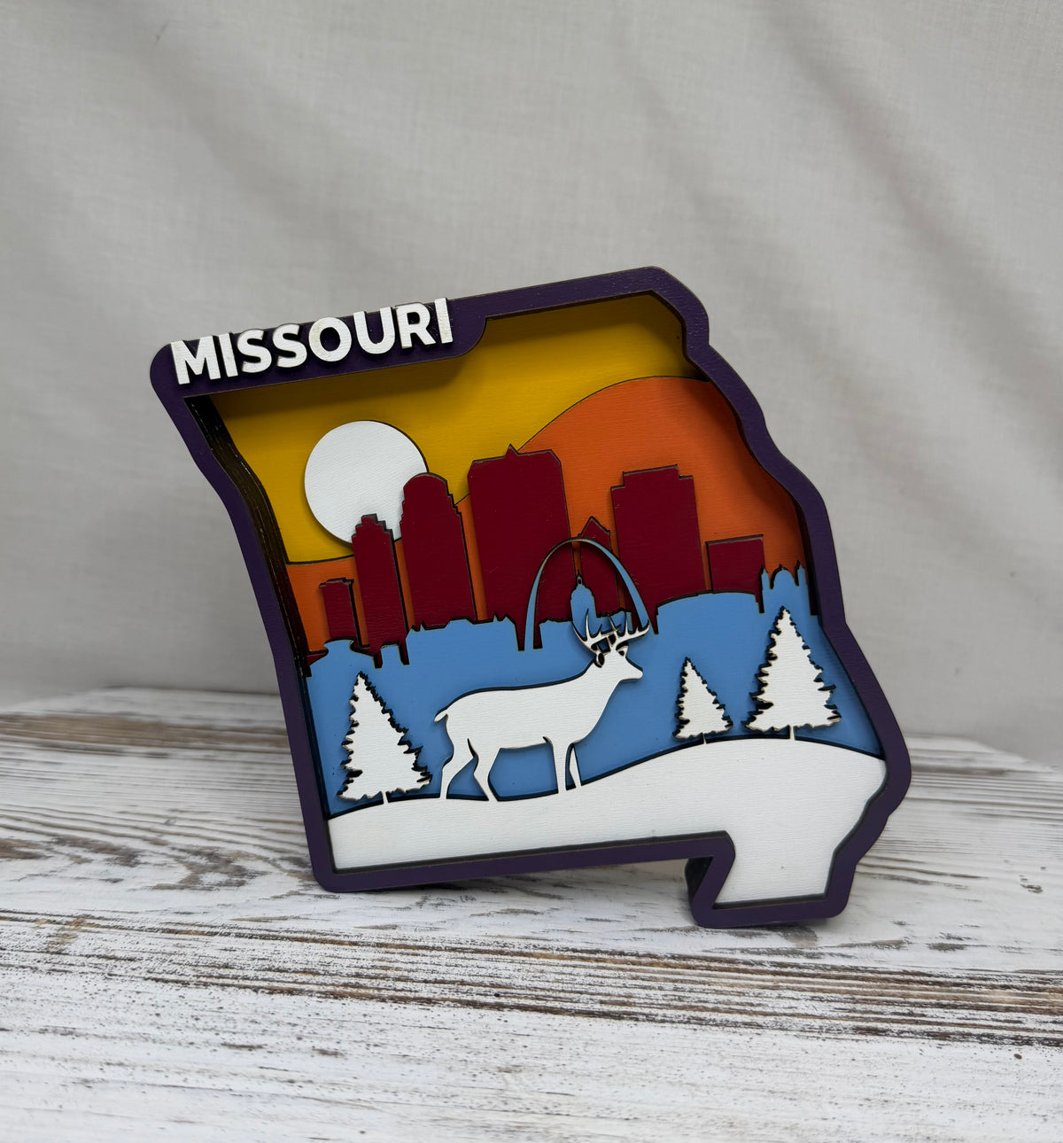 Missouri Layered Wood Display